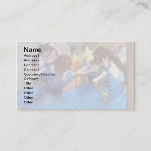 Cartão De Visita Edgar Degas - Bailarinas em Azul - Amante da Dança