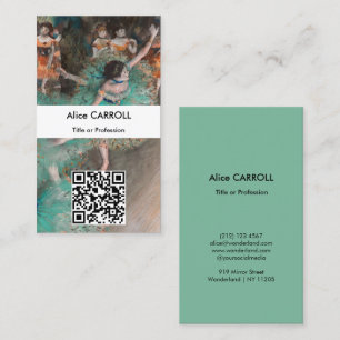 Cartão De Visita Edgar Degas - Dançarino Balançante - Código QR