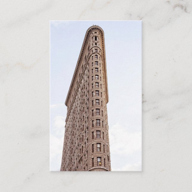 Cartão De Visita Edifício Flatiron Cidade de Nova York (Frente)