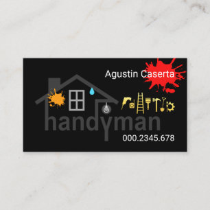 Cartão De Visita Edifício para casa do Creative Handyman