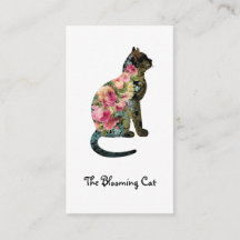 Cartão de visita editável do FLORISTA