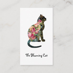 Cartão de visita editável do FLORISTA