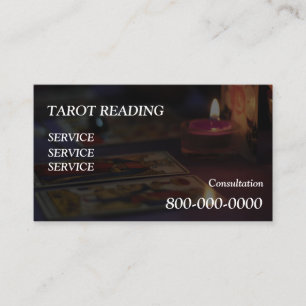 Cartão De Visita Editável, Serviço de leitura de cartas, Tarot, Mag