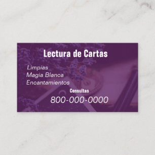 Cartão De Visita Editável, Serviço de leitura de cartas, Tarot, Mag