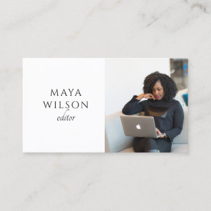 Cartão De Visita Editor Minimalista Moderno