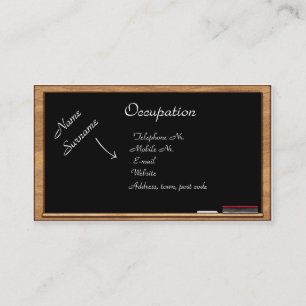 Cartão de visita: Educação & treinamento