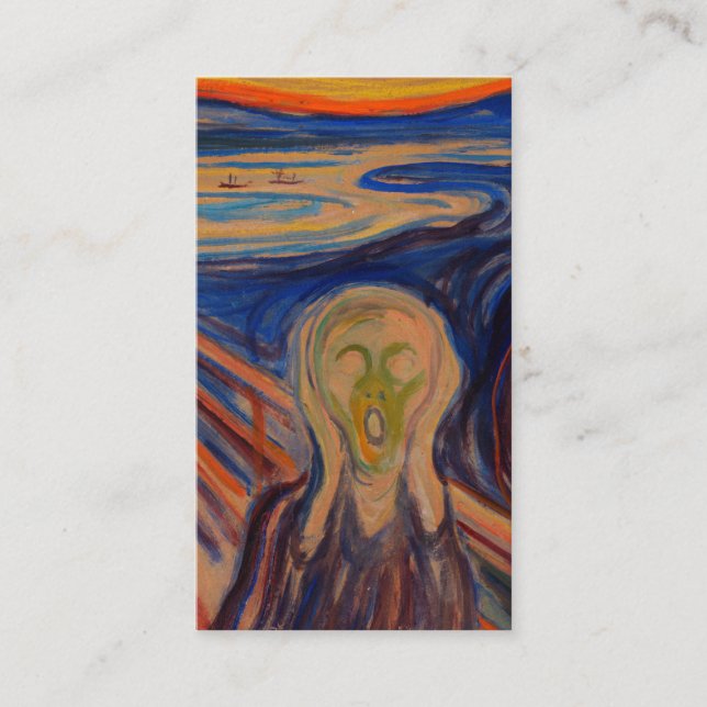 Cartão De Visita Edvard Munch Gritar 1910 (Frente)