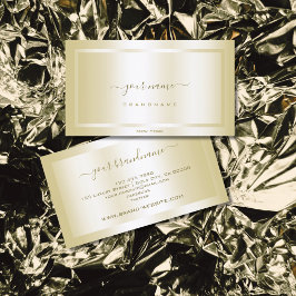 Cartão De Visita Efeito Dourado de Captura de Olhos com Frame Profe