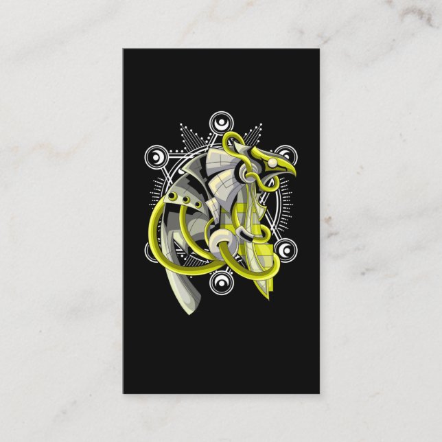 Cartão De Visita Egípcio Horus Sagrado Geometria Antigo Egípcio (Frente)