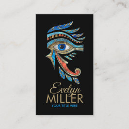 Cartão De Visita Egípcio Olho de Coro - Ornamento a Jato de Wadjet