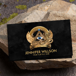 Cartão De Visita Egípcio Olho de Coro - Ornamento a Jato de Wadjet