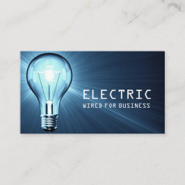 Cartão De Visita Electrician, Electric, Construction Business Card