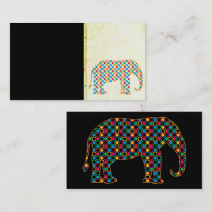 Cartão De Visita Elefante