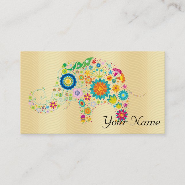 Cartão De Visita Elefante (Frente)