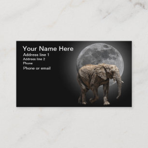 CARTÃO DE VISITA ELEFANTE #1 DE MOONGLOW