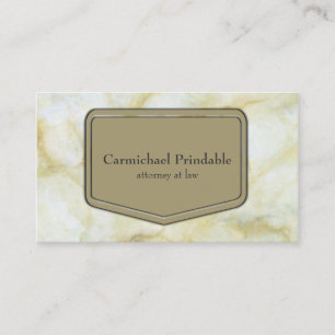 Cartão De Visita Elegância clássica do negócio do mármore do Ta