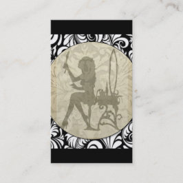 Cartão De Visita Elegância divina do damasco Dourado do vintage