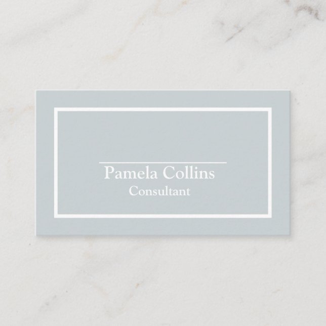 Cartão De Visita Elegância Moderna Elegante Profissional Simples (Frente)