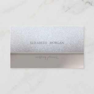 Cartão De Visita Elegância Profissional Chic Gliterizado