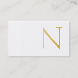 Cartão De Visita Elegant and Modern (Golden)