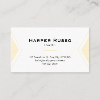 Cartão De Visita Elegant Attorney Business Card | Lawyer & Legal
