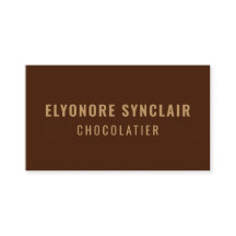 Elegant Brown Chocolatier Social Icon QR Code 