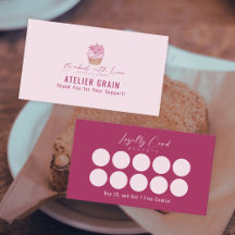 Elegant Cupcake Bakery Loyalty Reward
