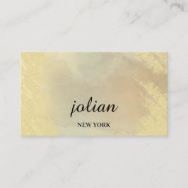 Cartão De Visita Elegant Gold Business Card – Minimalist Luxurious