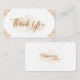Cartão De Visita Elegant Magical Whimsical Wedding Thank You Card