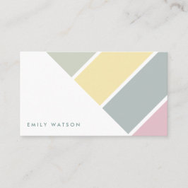 Cartão De Visita Elegant minimalist modern feminine white card