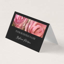 Cartão De Visita Elegant Modern Black Photo Template Professional 