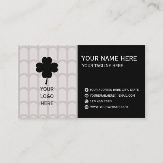 Cartão De Visita Elegant Neutral Pattern Business Card