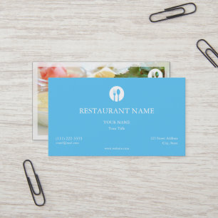 Cartão De Visita Elegant Restaurant Business Card
