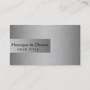 Cartão De Visita Elegant Silver