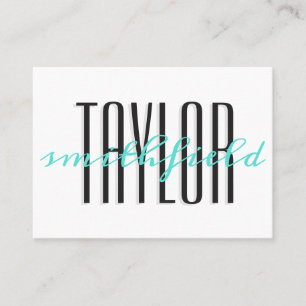 cartão de visita elegante