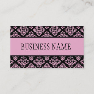 Cartão De Visita Elegante à moda profissional elegante floral do