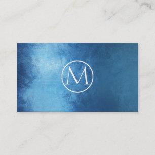 Cartão De Visita Elegante abstrato do índigo