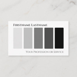 Cartão De Visita Elegante abstrato preto branco moderno formas QR-C