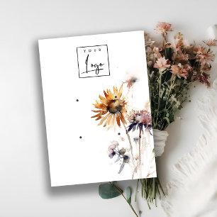 Cartão De Visita Elegante Apresentação do logotipo Elegante Boho Dr