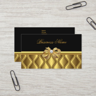 Cartão de Visita Elegante Arco Dourado Revestiment