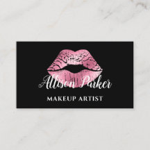 Elegante Artista de Maquiagem Beijo Brilho Rosa