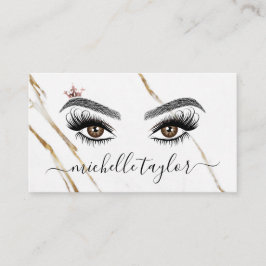 Cartão De Visita Elegante artista Makeup Beauty Lash Extension eye