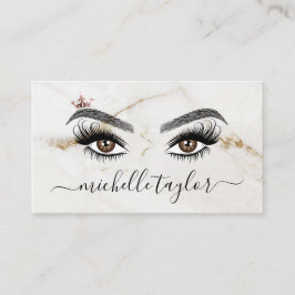 Cartão De Visita Elegante artista Makeup Beauty Lash Extension eye