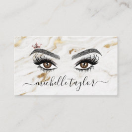 Cartão De Visita Elegante artista Makeup Beauty Lash Extension eye