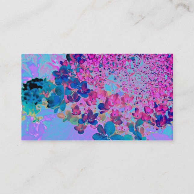 Cartão De Visita Elegante Azul Escuro e Magenta - Iluminismo (Frente)