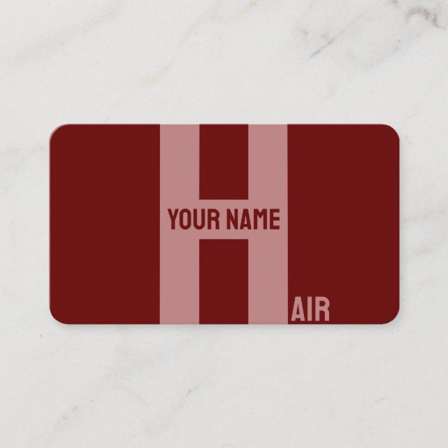 Cartão De Visita Elegante bordéus majestosa mínima (Frente)