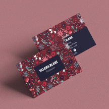 Elegante Burgundy Floral | Moderno e Profissional