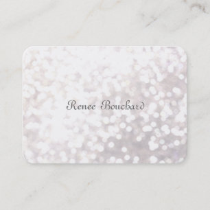 Cartão De Visita Elegante Chic Branca Branca Branca Branca Branca B