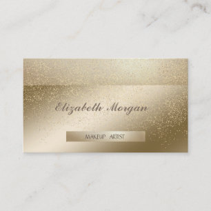 Cartão De Visita Elegante Chique,Listrado, Confete Dourado