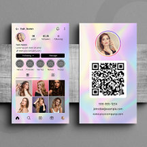 Elegante Código QR do Instagram para Estilista de